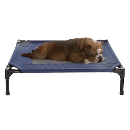 Pet Adobe Steel Frame Elevated Dog Bed - 30x24, Navy